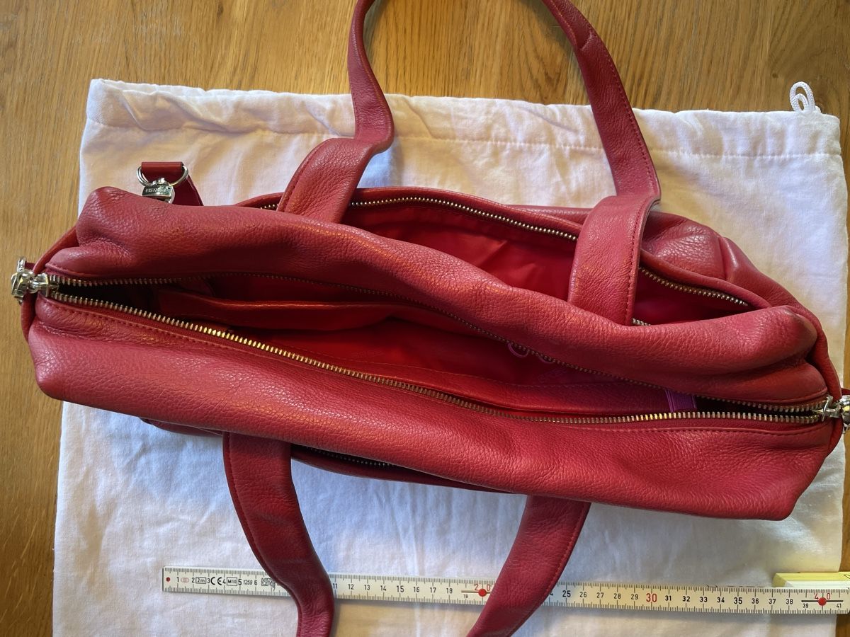 Bree Borse da donna: Rote Bree Lederhandtasche – Usato da Oberdorf BL venduto da julkaz 3