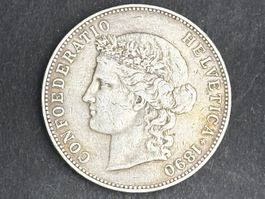 5 Franken 1890 B Silber