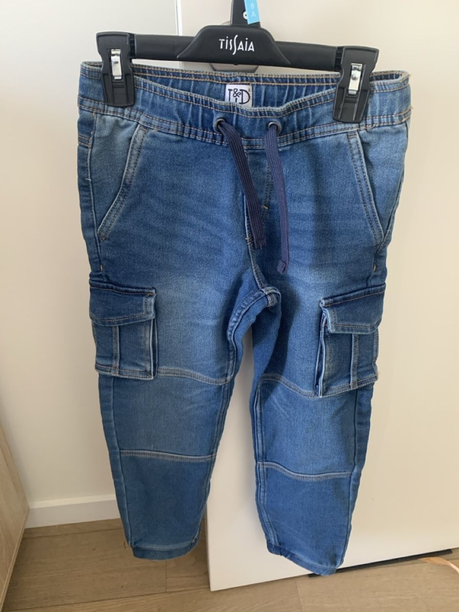 Pantaloni: Pantalon jeans cargo L&D, taille 128 – Nuovo e nell'imballaggio originale da Lausanne venduto da mik_l5py