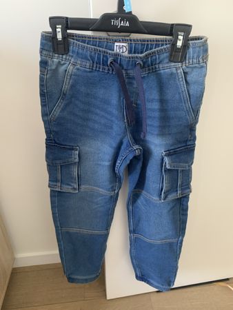 Pantalon jeans cargo L&D, taille 128
