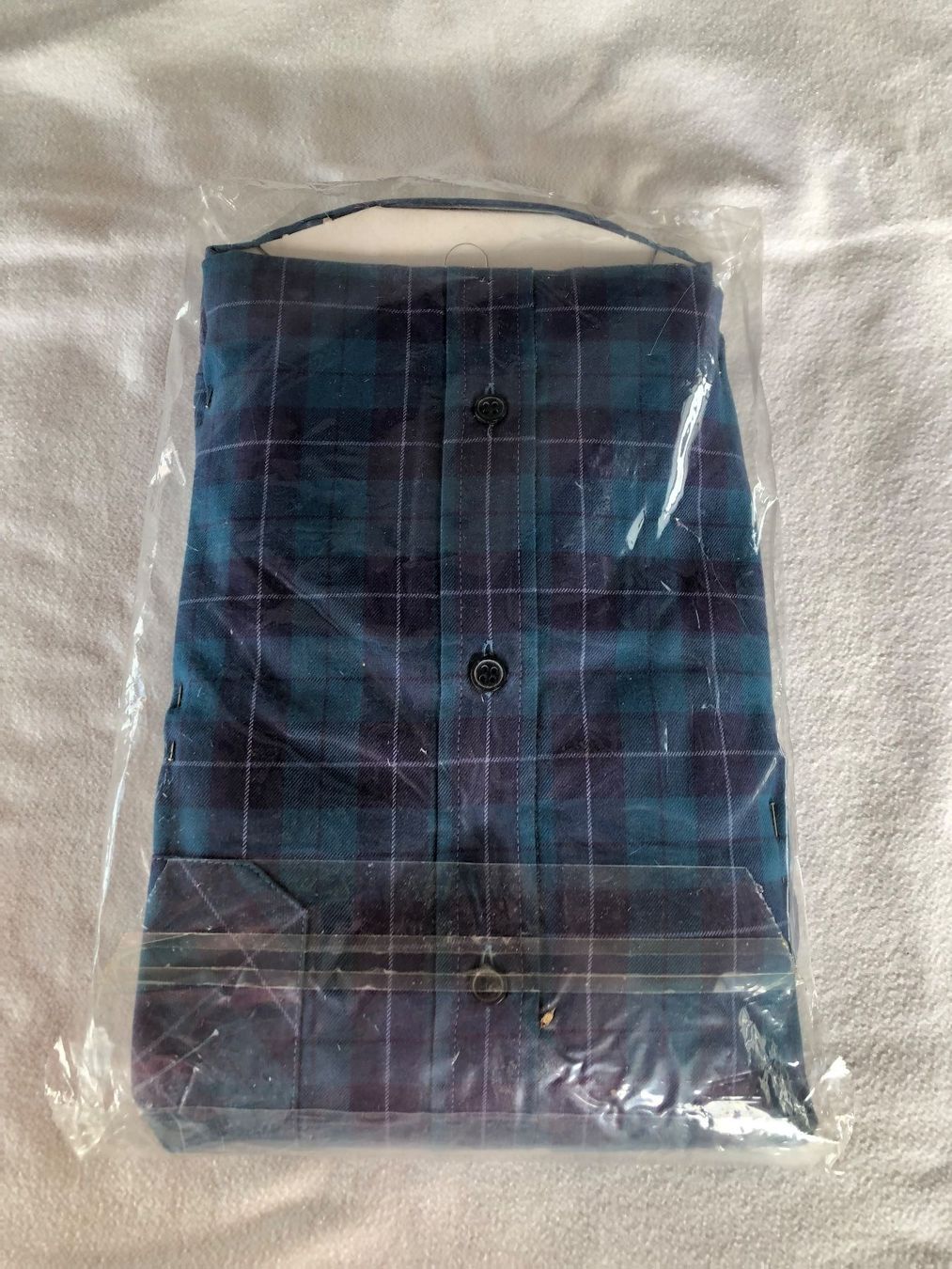 Camicie: Bauernhemd blau Gr.46 – Nuovo e nell'imballaggio originale da Schübelbach venduto da Dolly990_2 2