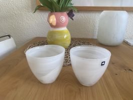 LeonardoTeelichtglas, Windlicht weiss, neuwertig!