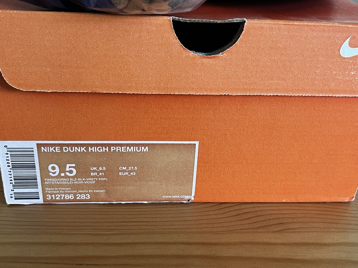 Nike Scarpe da uomo: Nike SB Dunk Tweed Orange Blaze EU 43 – Usato da Liebefeld venduto da donetasy 2