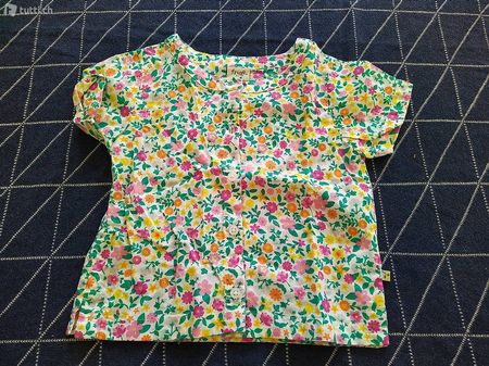 Frugi Bluse Blumen 104-110 Bio NEU