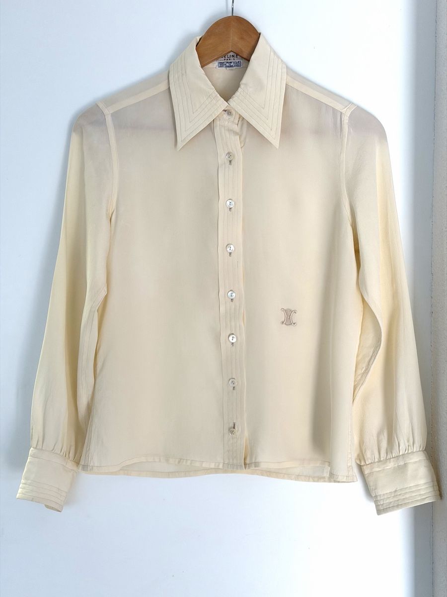 Celine Camicette: Céline Seidenbluse, Grösse 40 – Usato da Elsau venduto da isidobrany09