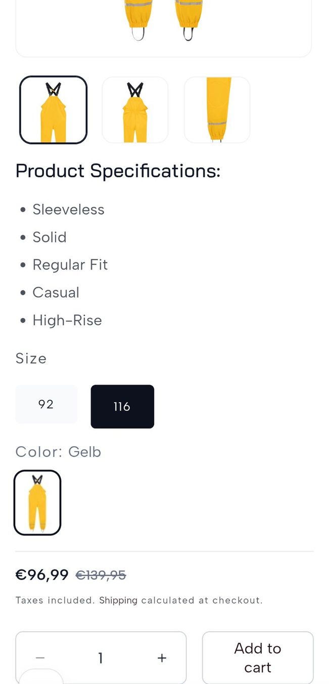 Pantaloni: Regenhose Grösse 116 Schmuddelwedda NEU – Nuovo e nell'imballaggio originale da Allschwil venduto da fluffy.1 4