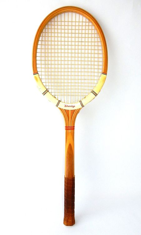Raquette De Tennis Vintage Dunlop Maxply Fort En Bois – Avec Sa Presse D’origine