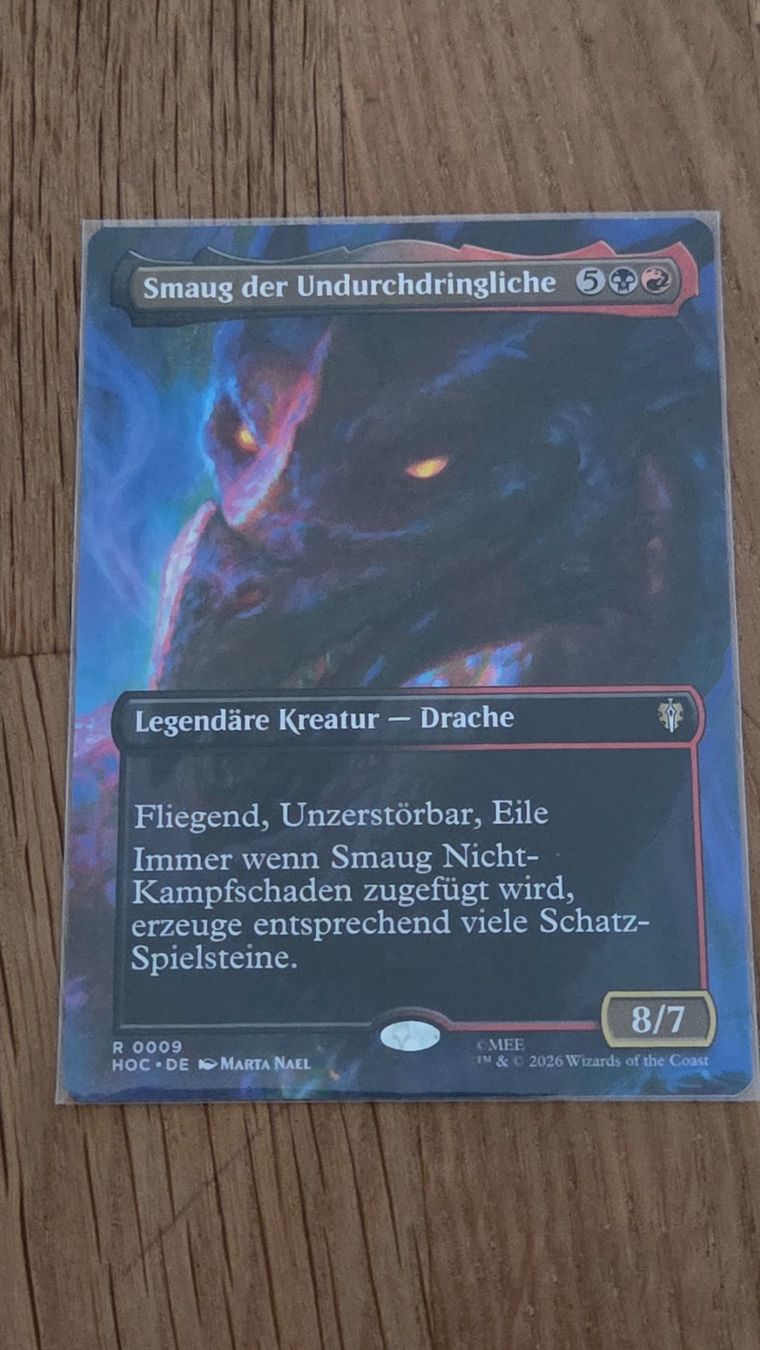 Magic The Gathering Carte collezionabili: Mtg Smaug der Undurchdringliche, Borderless DE – Nuovo (secondo la descrizione) da Buchs SG venduto da Cheguevara33