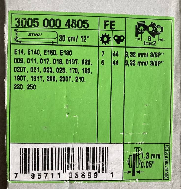 Stihl Seghe: Stihl , 3 spranga guida 30cm – Usato da biasca venduto da Beffone66 1