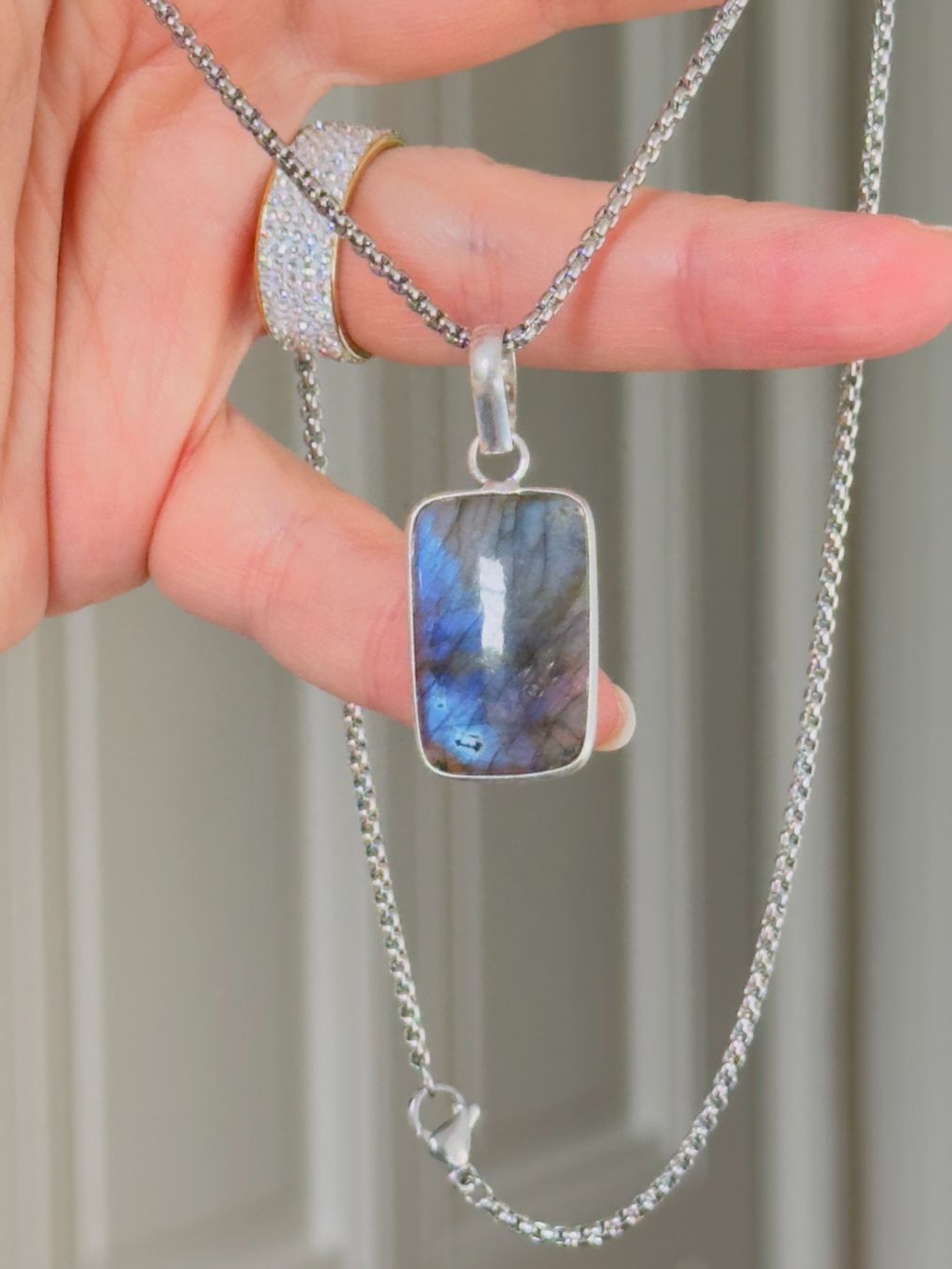 Catenine: Labradorite necklace – Nuovo e nell'imballaggio originale da Genève venduto da AGBERG 7