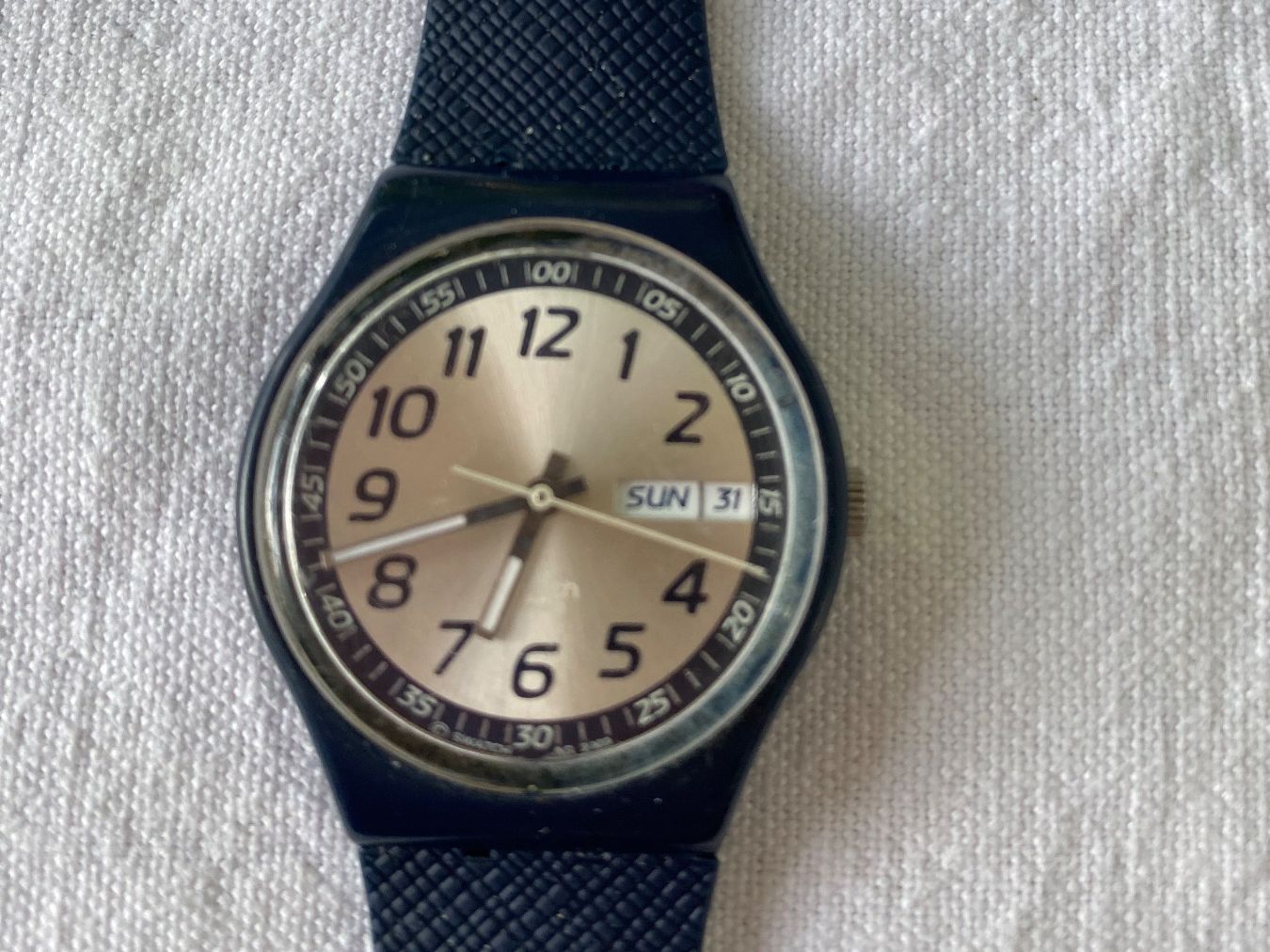 Swatch Orologi: Swatch time in Blues dunkelblau – Usato da Wallisellen venduto da skorpion-11