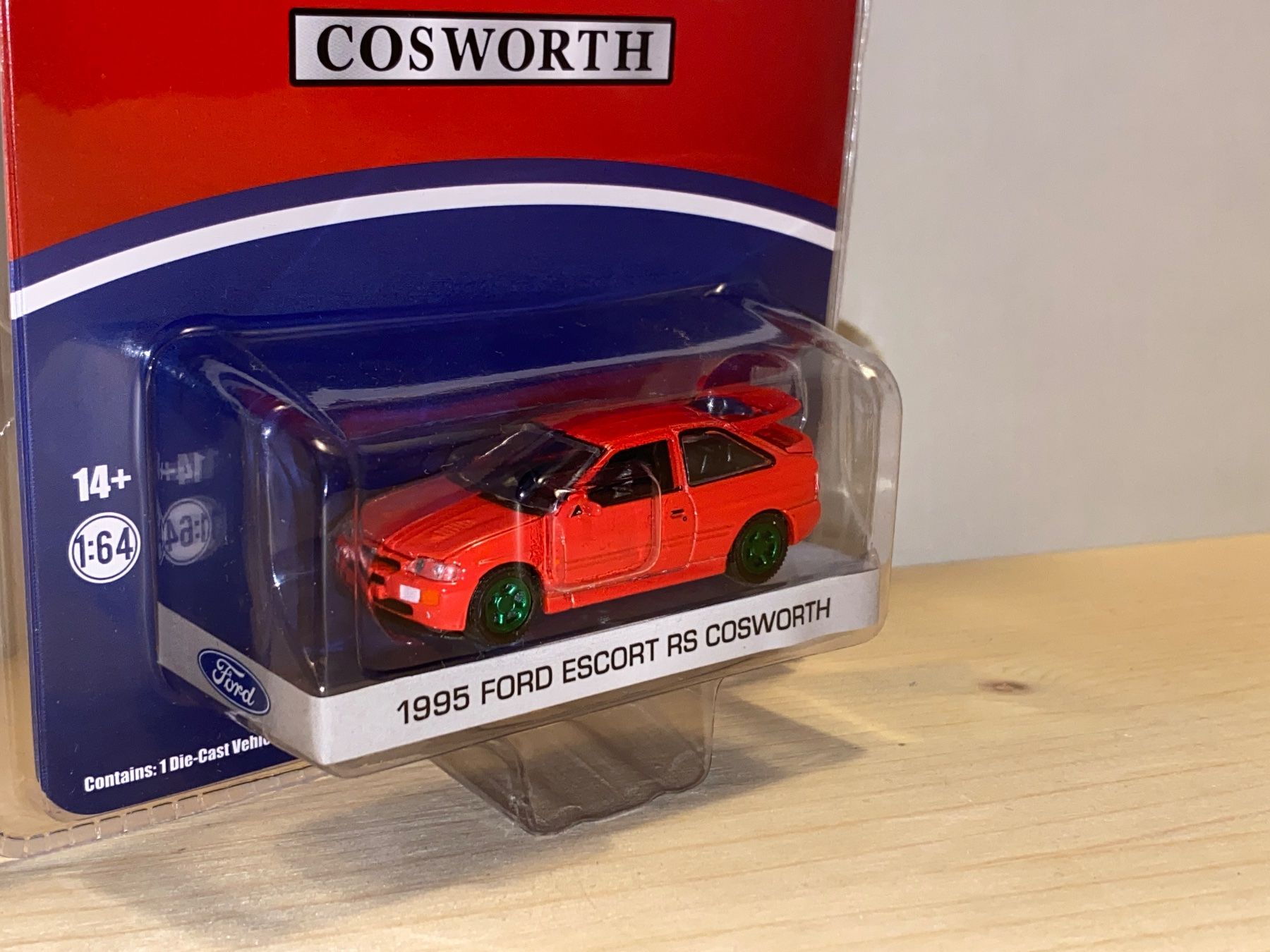 Ford Modellini d'auto: 1995 Ford Escort RS Cosworth 1/64 – Nuovo e nell'imballaggio originale da Wohlen AG venduto da PrivatSammlung 1