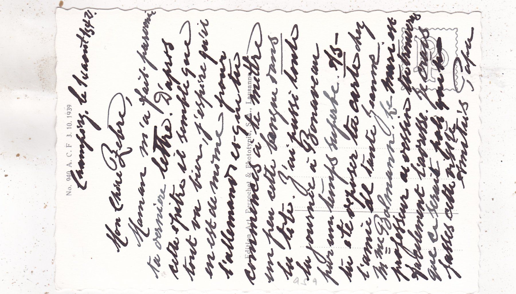 Cartoline postali: Barmaz sur Champéry et Dents du Midi – Usato da Herisau venduto da Lisegrat2008 1