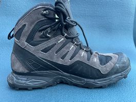 Salomon Wanderschuhe Gore-Tex schwarz grau gebraucht Gr 38