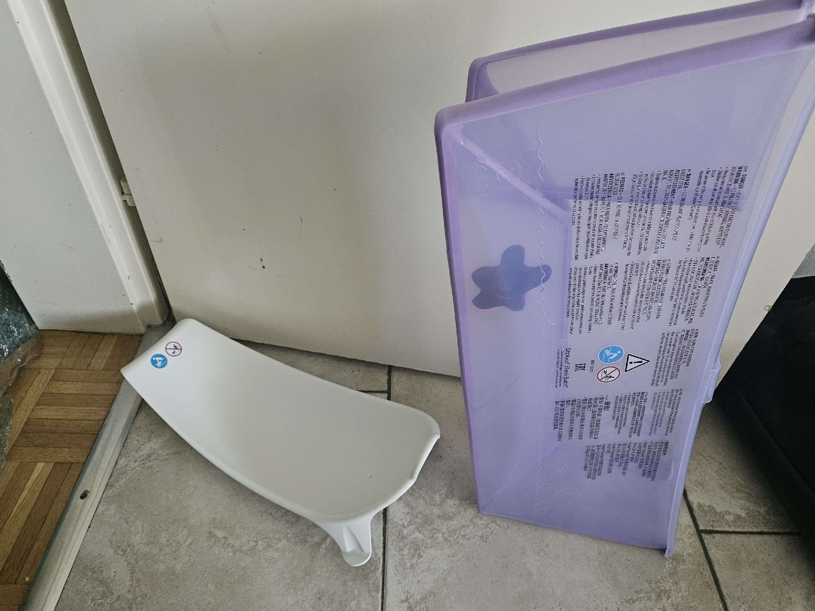 Vasche da bagno: Baignoire Stokke Flexi Bath avec support bébé – Usato da Bellevue venduto da julie047