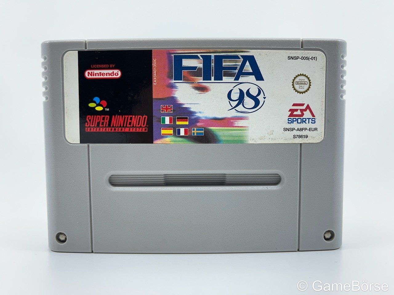 Nintendo Giochi: SNES FIFA 98 PAL – Usato da Stettfurt venduto da GameBoerse