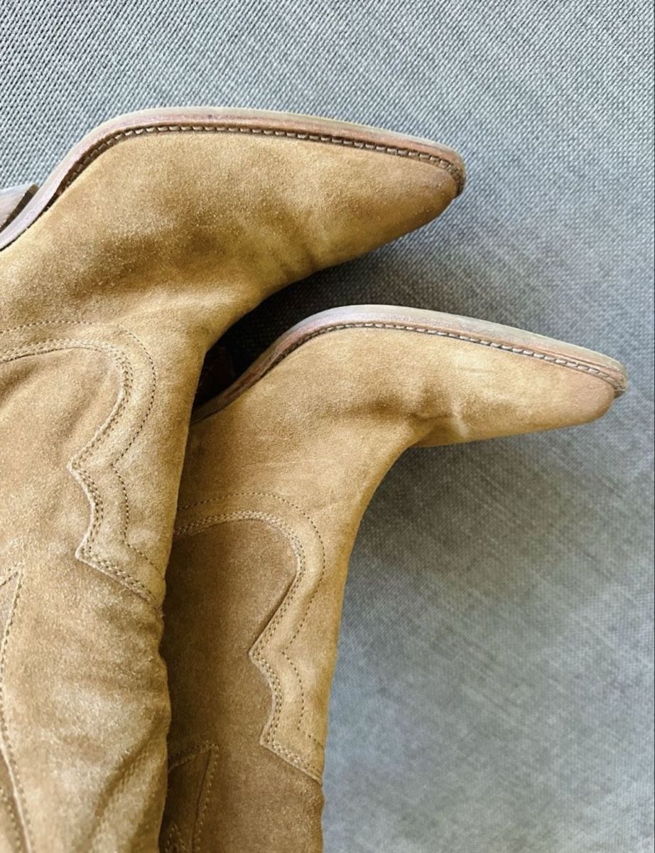 Scarpe da donna: Vintage Suede Western Boots - Size 41 – Usato da Vevey venduto da ledidream 3