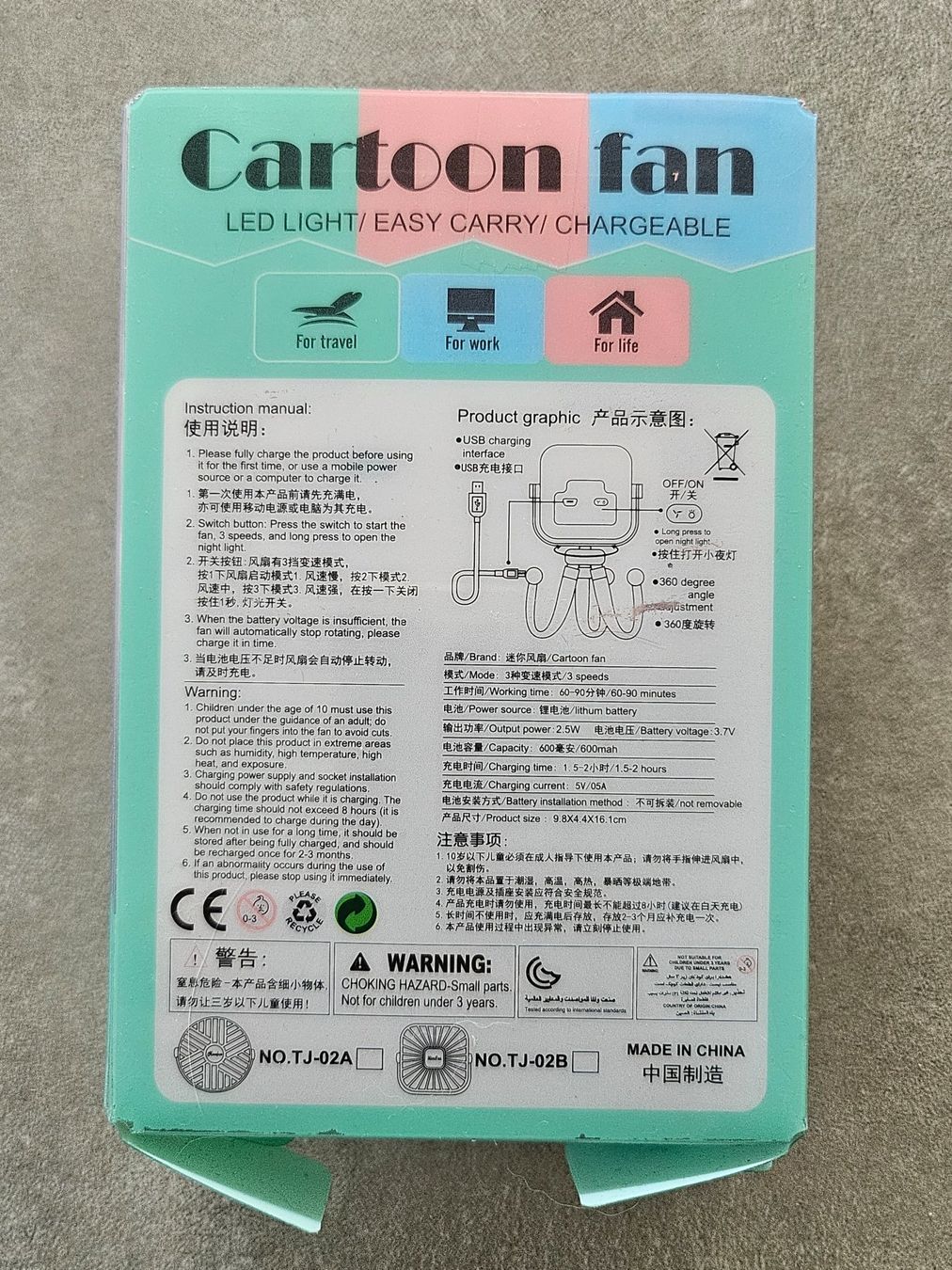 Ventilateurs: Cartoon Fan,Ventilator USB mit Standfuss,NEU – Neuf avec emballage d'origine à Siblingen par Vany_McDougall 1