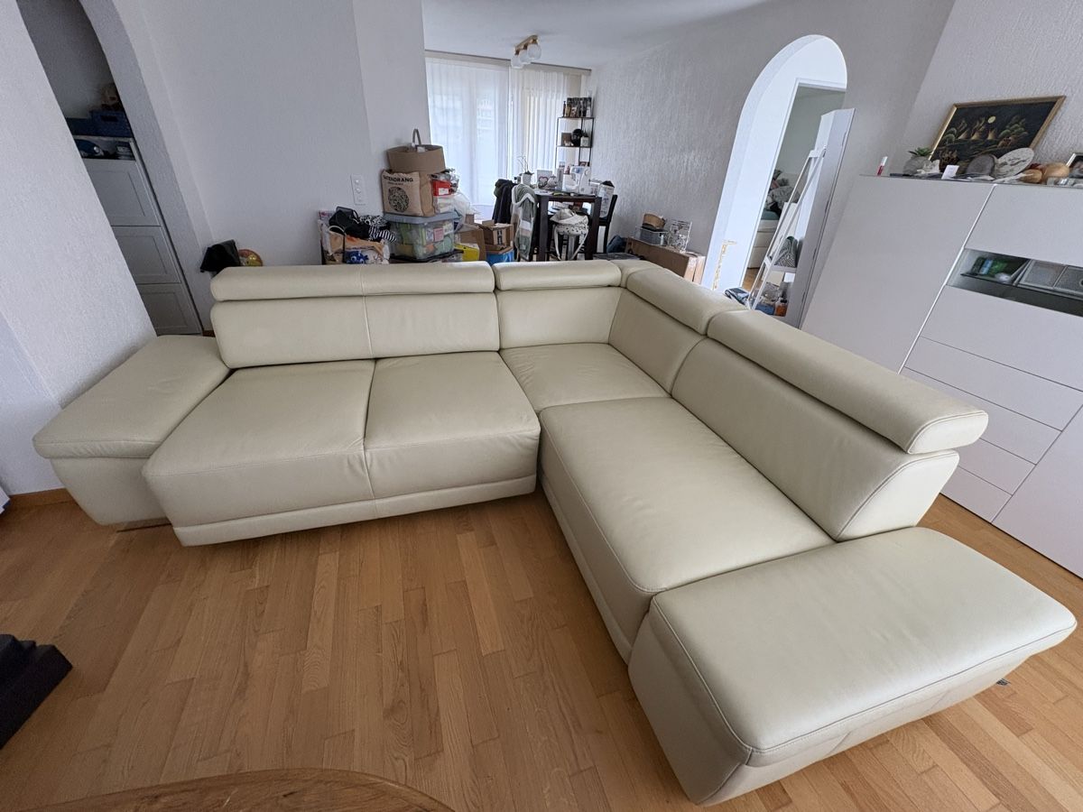 Divani: Echt Leder Ecksofa, mit kleiner Bettfunktion – Nuovo (secondo la descrizione) da Jona venduto da Mia94