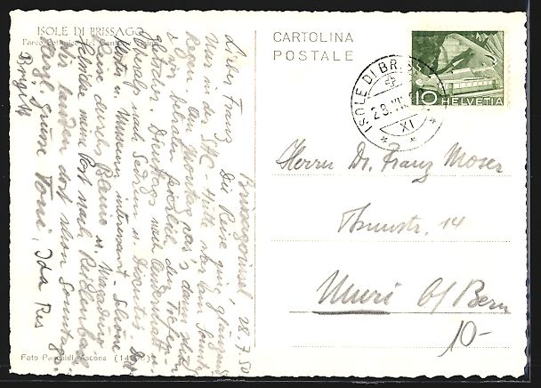 Cartes postales: AK Isole di Brissago, Parco botanico – D'occasion à Berlin par bartko-reher 1