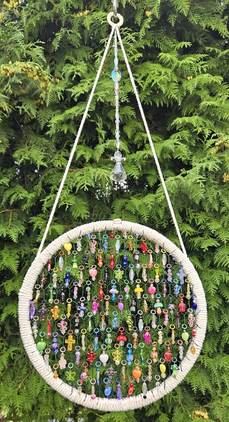 Alle Dekorationen: Handmade beaded suncatcher, 30cm diameter, unique design. – Neu und originalverpackt aus Flums von F.Mas 2