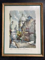 Impression Aquarelle de Paris "Rue du Chevalier de la Barre"