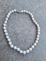 Perlenkette weiss barock Perlen neu