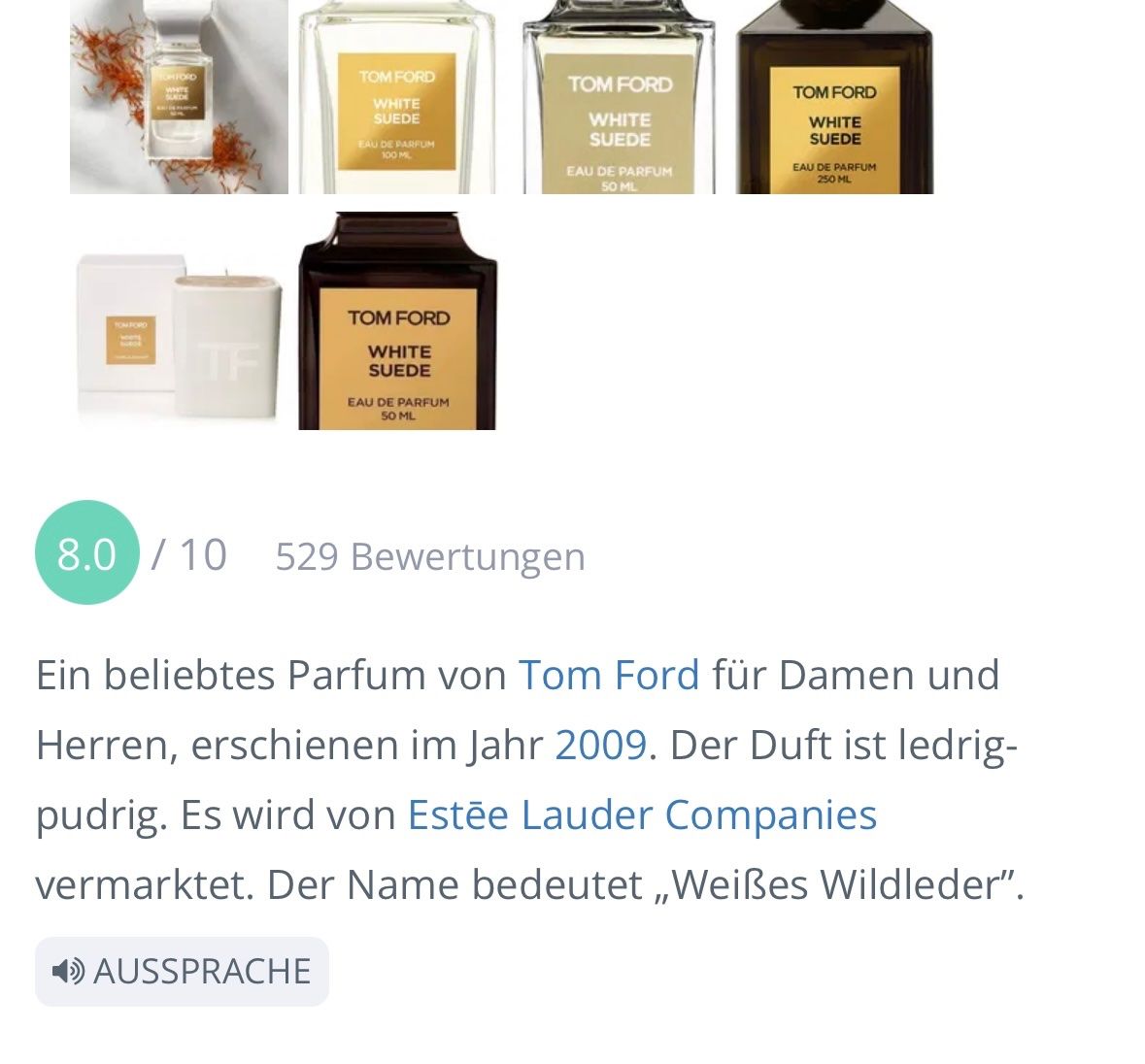 Tom Ford Profumi & Eau de Toilette: Tom Ford  White Suede- Eau de Parfum - Duftprobe - 2 ml – Usato da Zürich venduto da deruja 3