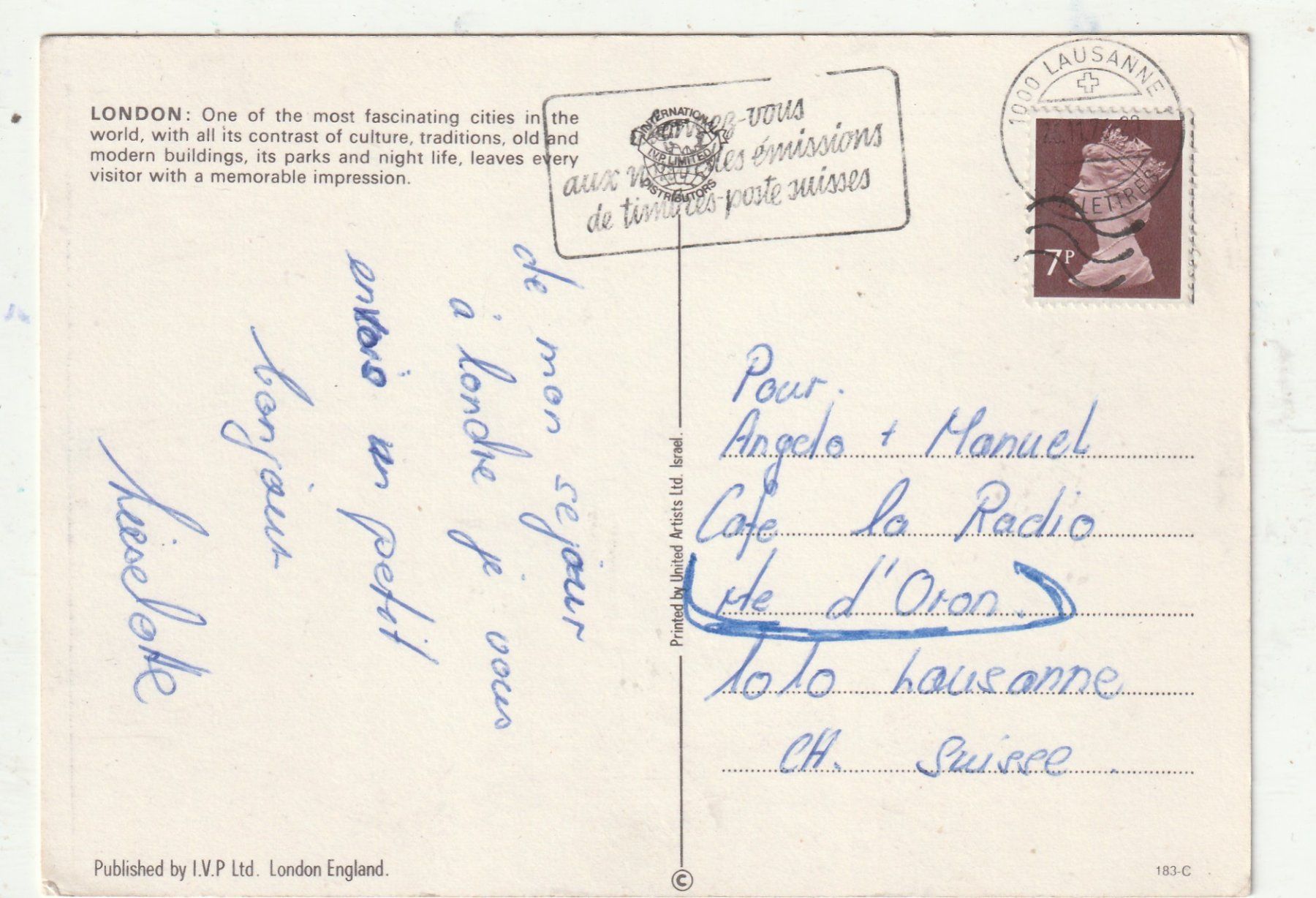 Cartoline postali: London – Usato da Lumbrein venduto da made02 1