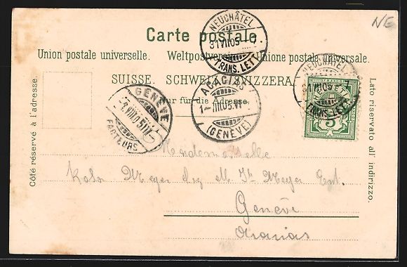 Cartes postales: Litho Neuchatel, Chateau de Grandson, Mo – D'occasion à Berlin par bartko-reher 1