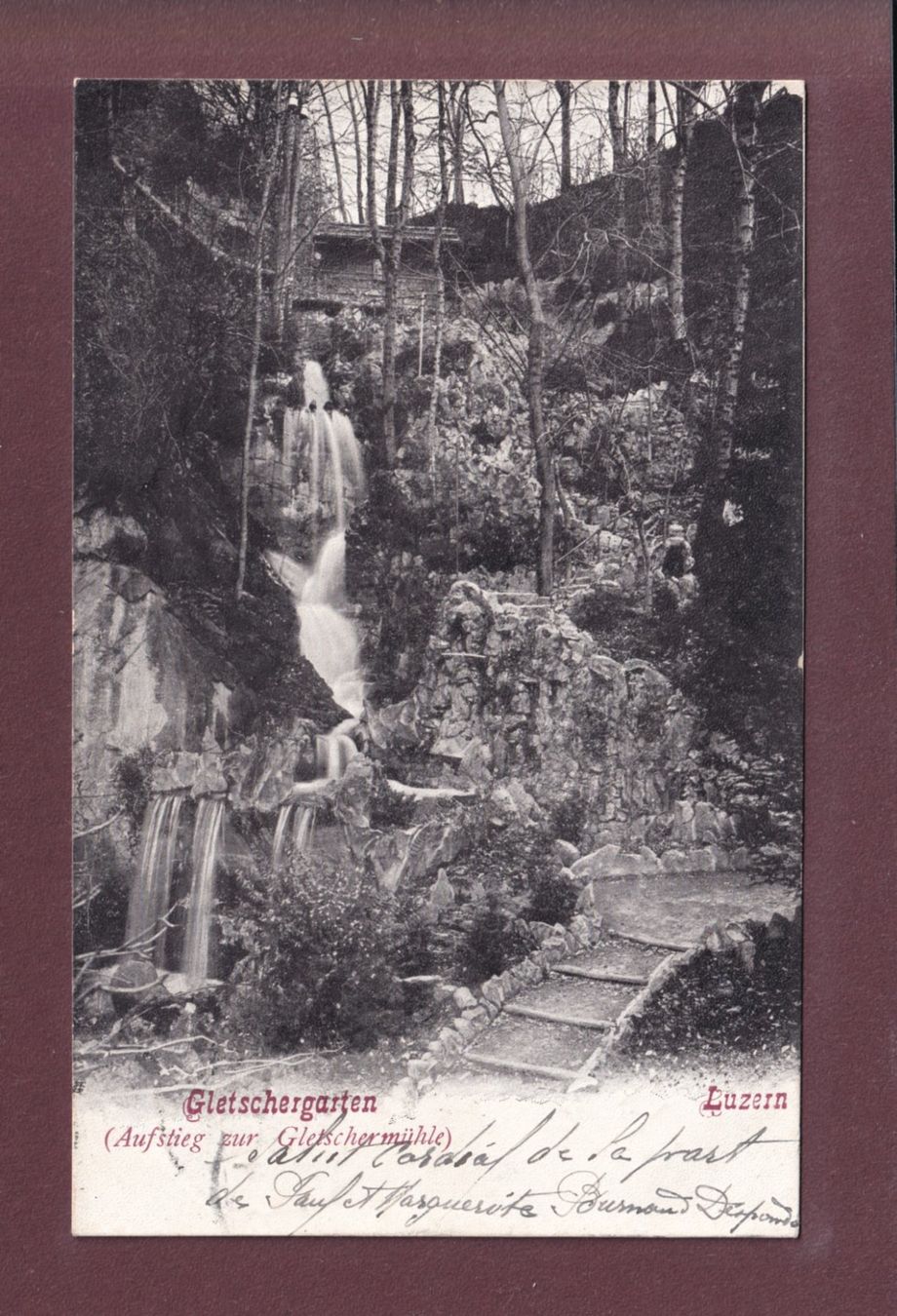 Ansichtskarten: LUZERN - Gletschergarten - 1911 – Gebraucht aus Pully von nicecards