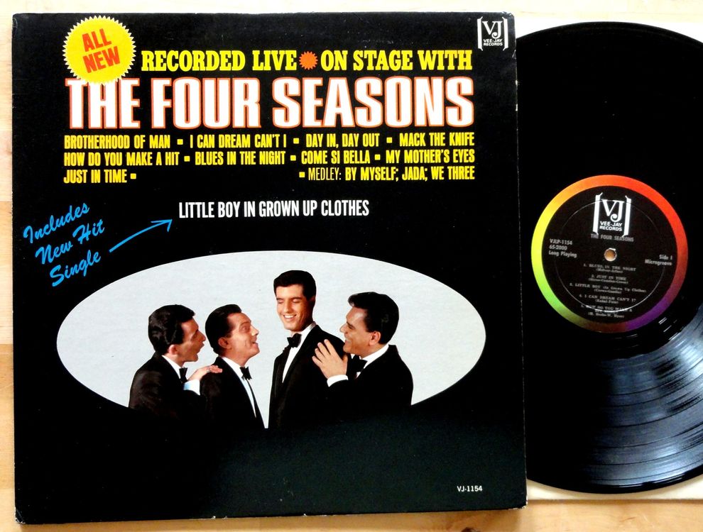 LP THE FOUR SEASONS live on stage VEE JAY USA 1965 Kaufen auf Ricardo