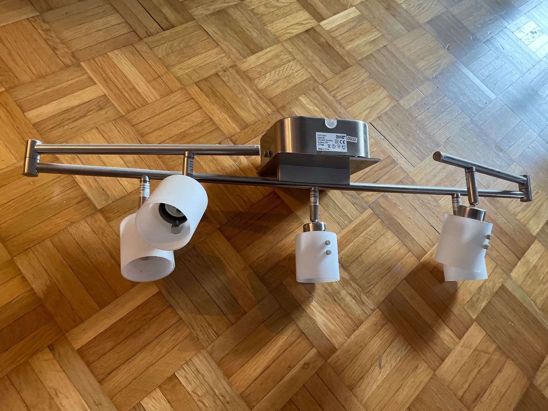 Kronleuchter & Deckenlampen: Deckenleuchte 5-flammig Metall Glas – Gebraucht aus Tuggen von Moekli0 2