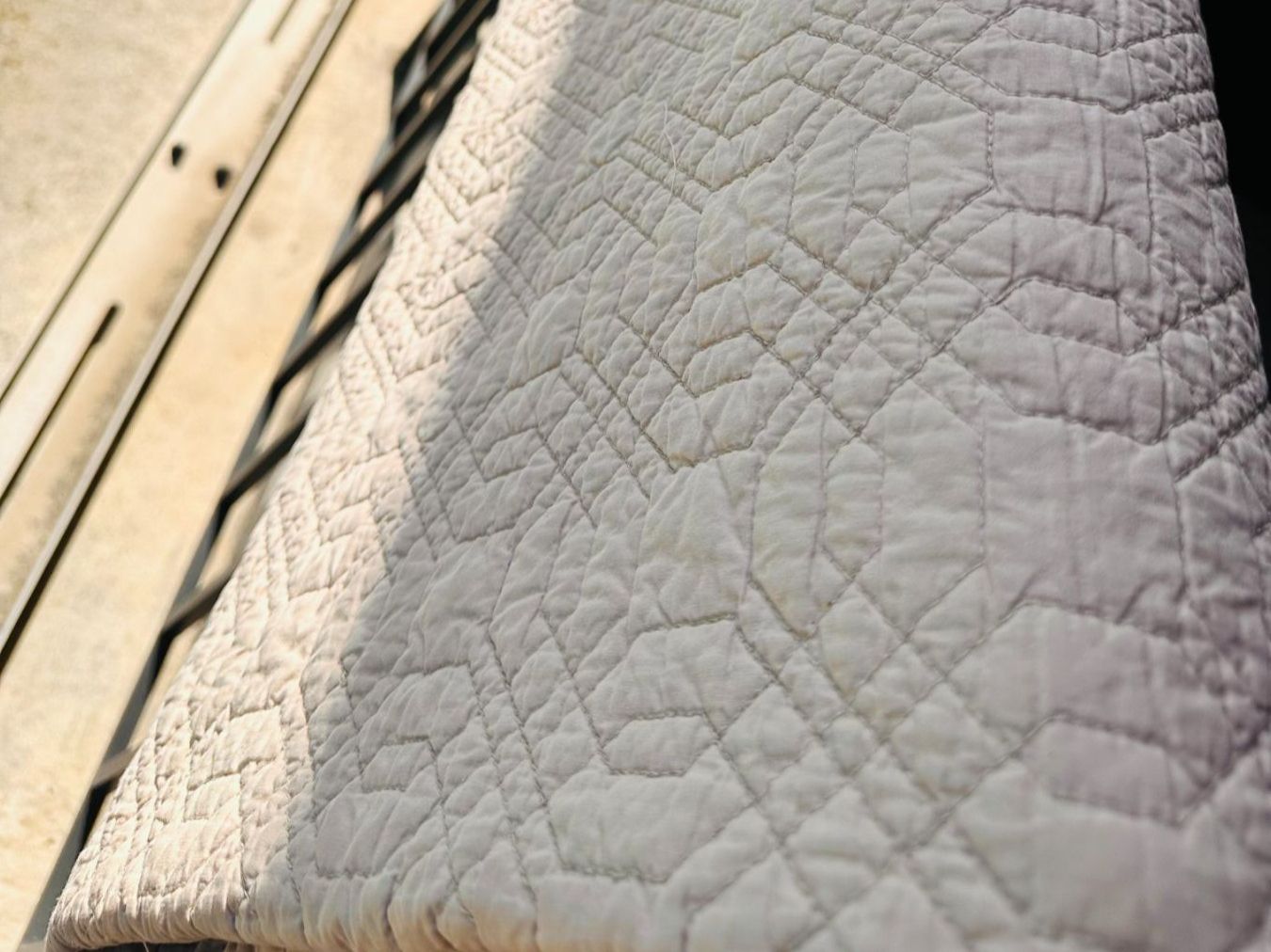 Decken: Couvre-lit coton beige 140 cm X 200 cm – Gebraucht aus Genève von Mycollection