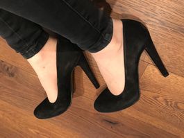 Bagatt Wildleder Pumps schwarz Grösse 40
