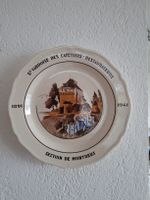 Assiette ancienne diamètre 25 cm hauteur 3.5 (Nyon)