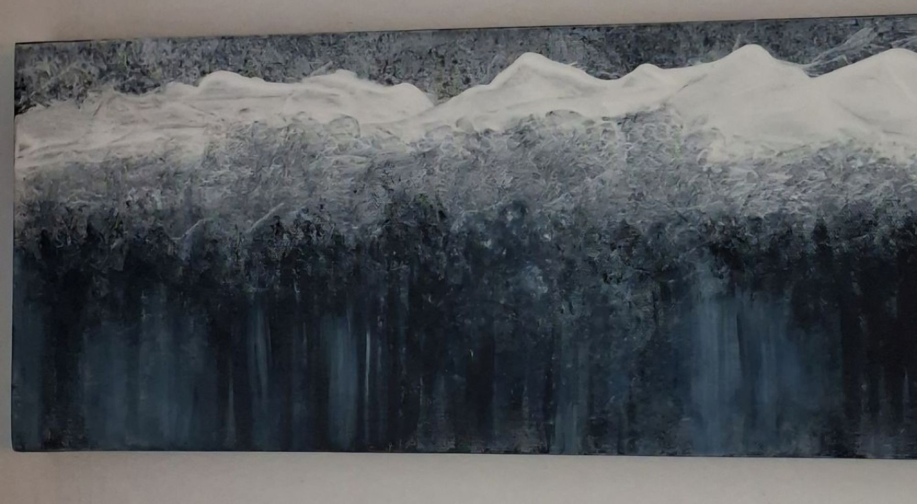 Dipinti: Winterlandschaft  Gemälde  Handgemalt 20×80 – Nuovo (secondo la descrizione) da Riehen venduto da Steinbock1970