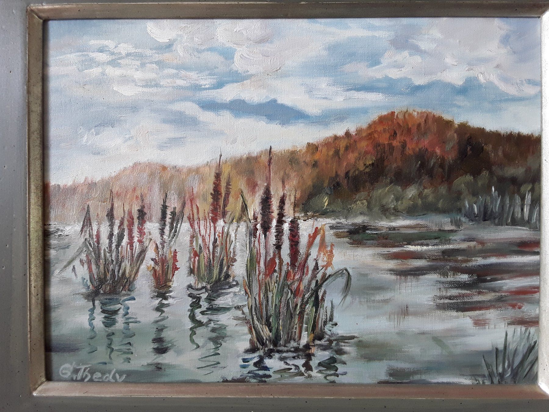 Dipinti: Oelbild - Uferlandschaft – Usato da Bilten venduto da konrad7321 3