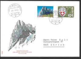 FDC Nr. 468 Kreuzberge ET Brülisau 18.9.1969