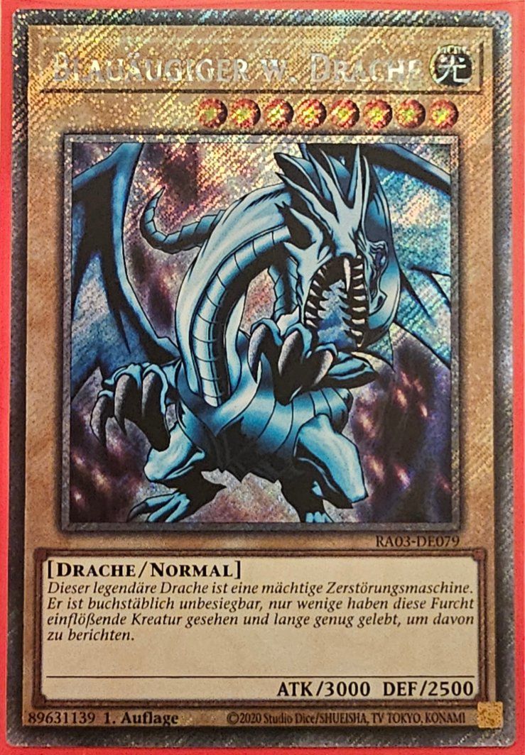 Yugioh Carte collezionabili: Platinum Secret Rare | Blauäugiger w. Drache – Usato da Altstätten SG venduto da ChangeMaker