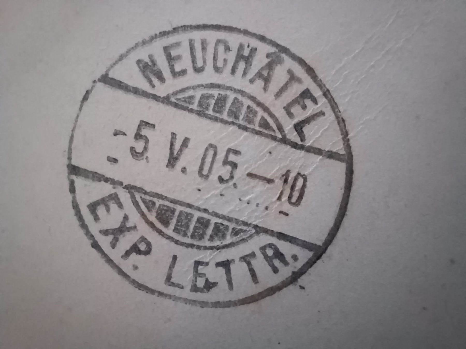 Cartoline postali: NE, No. 626, Neuchâtel, 5.V.05, nach Ermatingen – Usato da Aarau Rohr venduto da mgvw 4