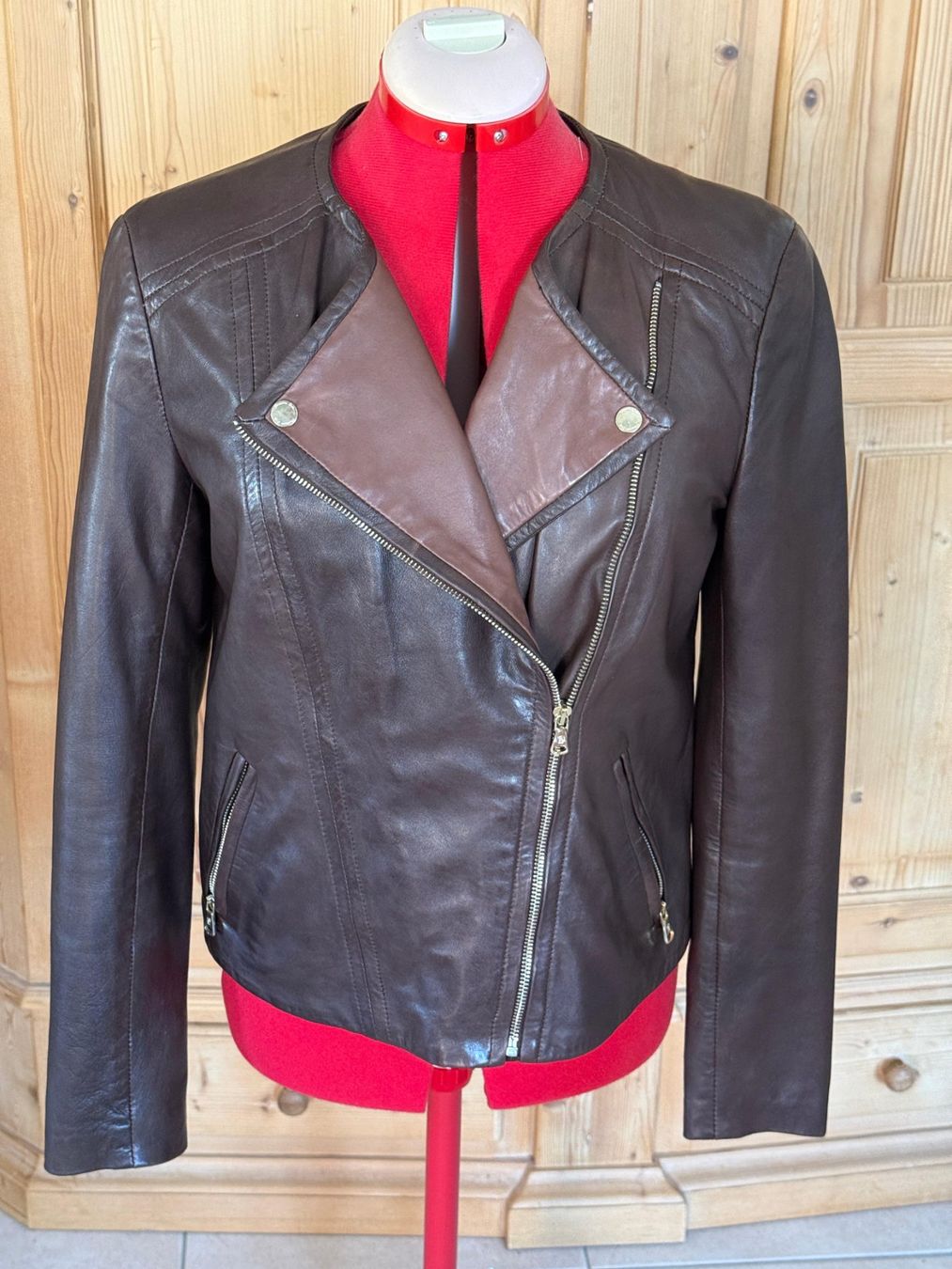 Massimo Dutti Jacken: Damen-Lederjacke – Gebraucht aus Winkel von Hawid8