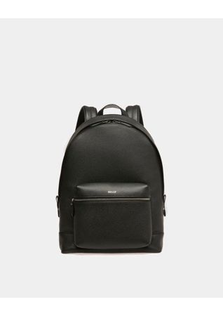 Bally Harper Leather Backpack In Black - NEW