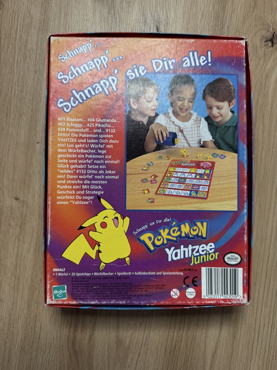Giochi: Pokemon Yahtzee Junior - MB Spiel - Komplett! – Usato da Biberist venduto da etesummer 1
