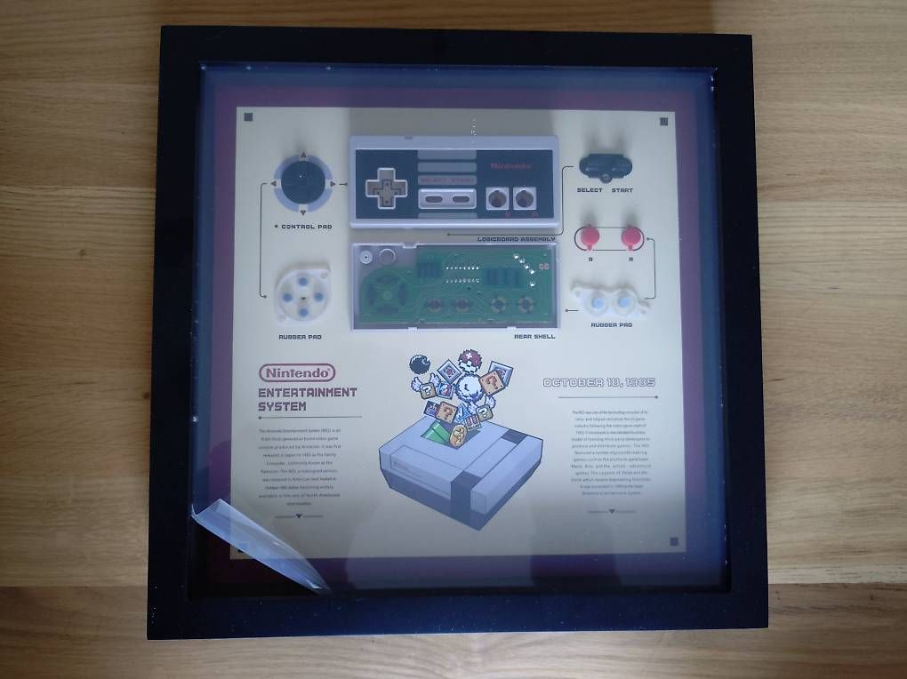 Vetrine: Nintendo NES Controller Rahmen Display - Retro Gaming Deko – Nuovo (secondo la descrizione) da Wabern venduto da mai_82gm 1