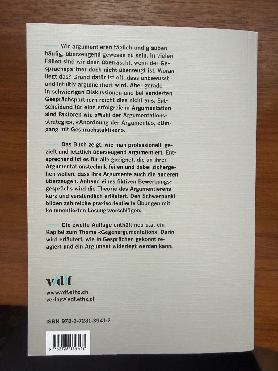 Libri: Argumentieren! Fallanalyse, Grundlagen, Übungen – Nuovo (secondo la descrizione) da Ittigen venduto da sim_s229 1
