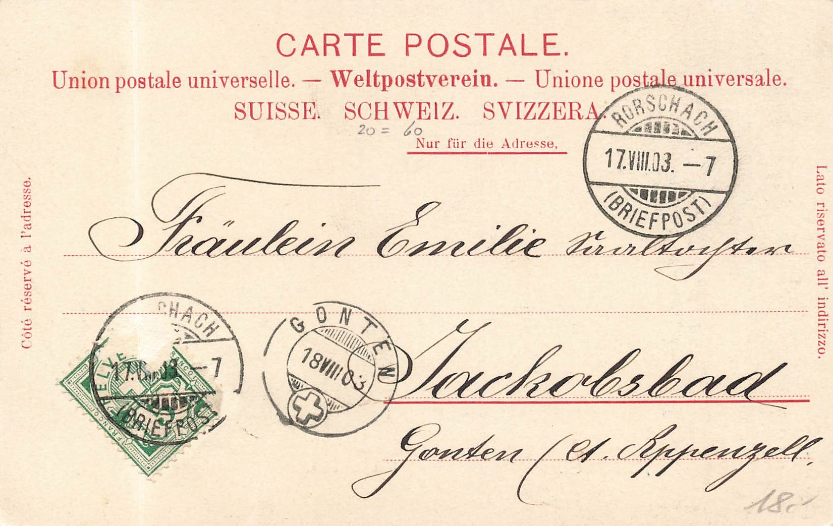 Cartoline postali: Rorschach (SG) Hauptstrasse – Usato da Biasca venduto da Blenio71 1