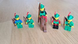 Rare LEGO Castle Sammler Figuren: Black Forestmen 90er Jahre