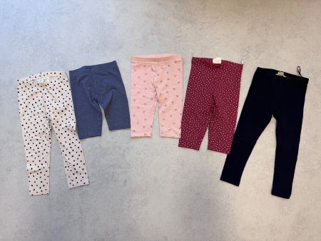 5er Set Leggings Grösse 98