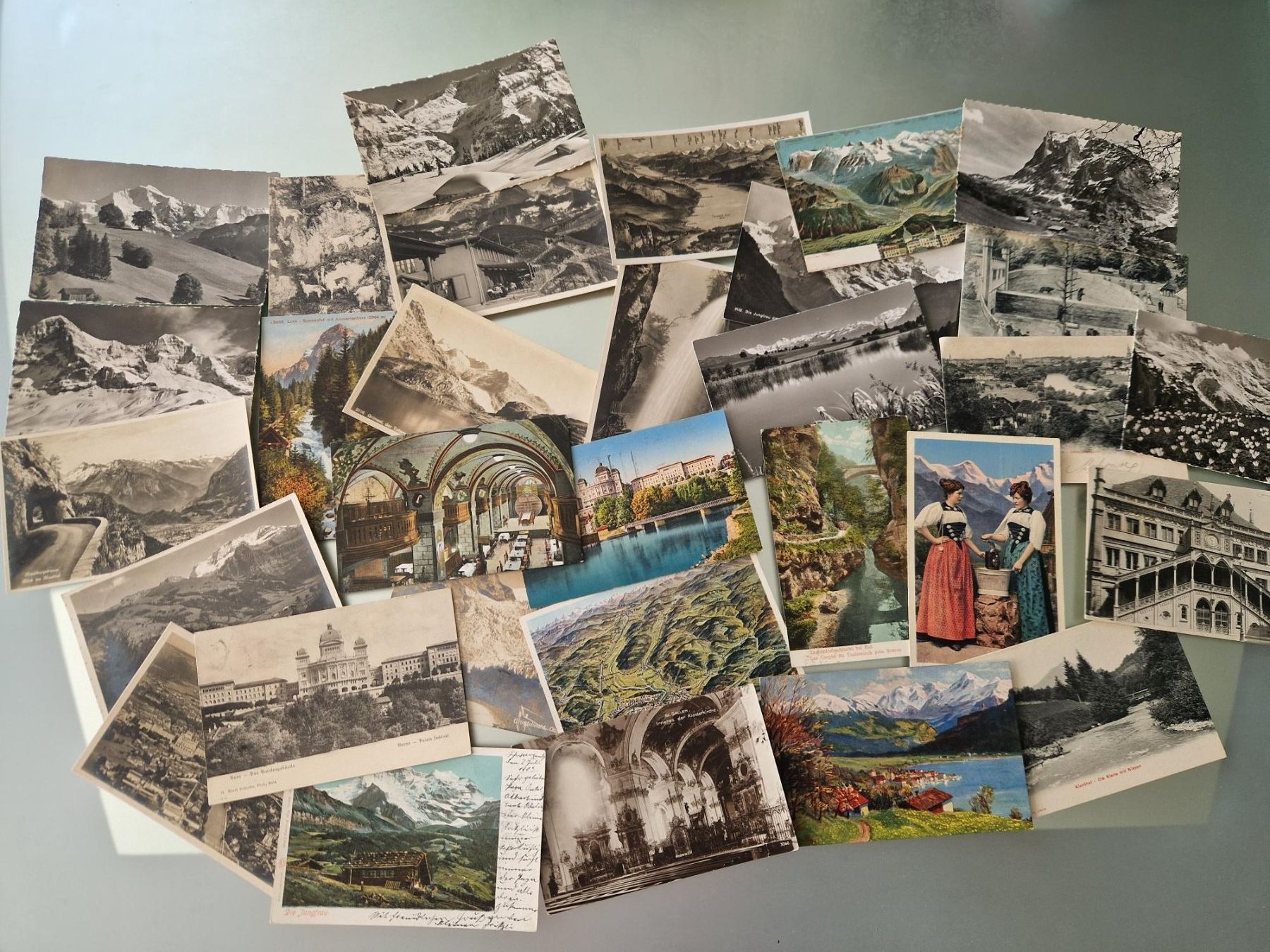 Cartoline postali: Alte Ansichtskarten Konvolut ca.100 Stk. Schweiz – Usato da Büetigen venduto da philat 3